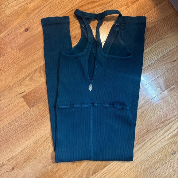 Free People FP Movement Happiness Runs Henley Onesie Jumpsuit One Piece M/L - Picture 3 of 7